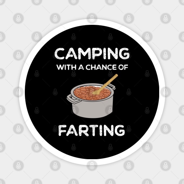 Funny Camping Fart Humor Magnet by MedleyDesigns67